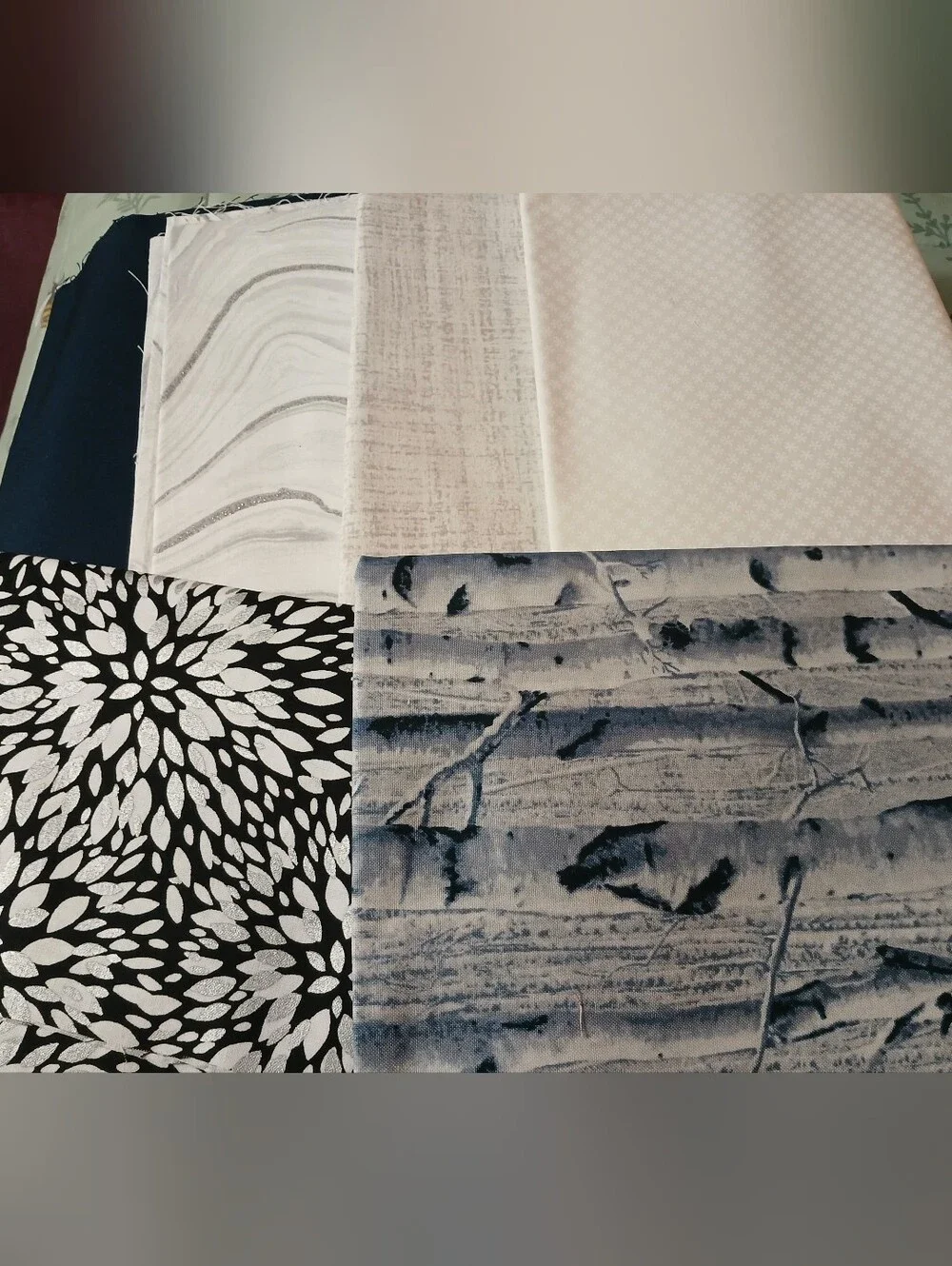 Mixed Cotton Fabric Remnant Bundle Winter Theme